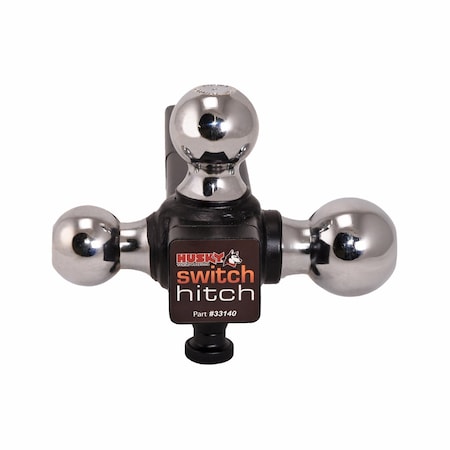 Husky Towing Husky Towing 33140; Switch Hitch; Tri-Ball Ball Mount; Class IV; Fits 2 Inch Receiver 33140